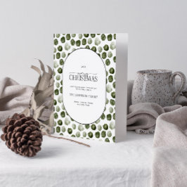 Frohe Weihnachten Moderne Grüne Punkte Foto