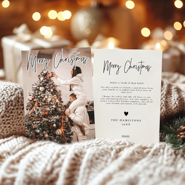 Frohe Weihnachten Moderne Minimalistisch Card dunk Einladung (Von Creator hochgeladen)