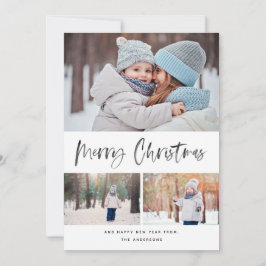 Frohe Weihnachten Moderne Pinselskriptkollektion