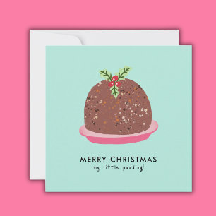 Frohe Weihnachten Moderne Pudding-Illustration