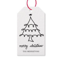 Frohe Weihnachten Moderne Script Weihnachtsbaum