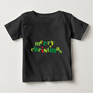 frohe Weihnachten moderne Typografie Baby T-shirt