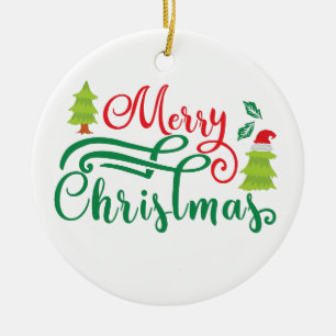 Frohe Weihnachten   Moderne Typografie   Ornament