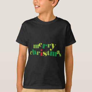 frohe Weihnachten moderne Typografie T-Shirt
