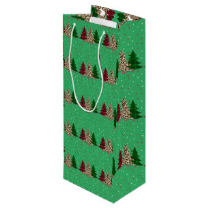 Frohe Weihnachten Moderne und Elegant Geschenktüte Für Weinflaschen