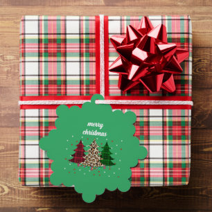 Frohe Weihnachten Moderne und Elegant Ornament Karte