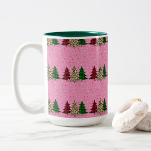 Frohe Weihnachten Moderne und Elegant Zweifarbige Tasse