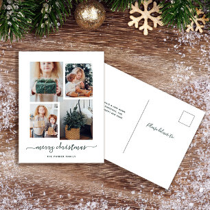Frohe Weihnachten Moderne vier FotoCollage