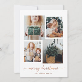 Frohe Weihnachten | Moderne vier FotoCollage