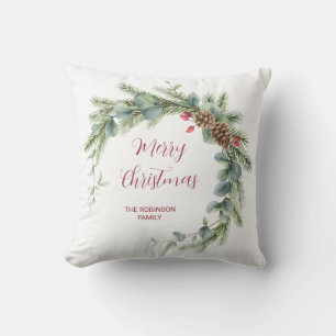 Frohe Weihnachten Moderner Kleider und Skript Kissen