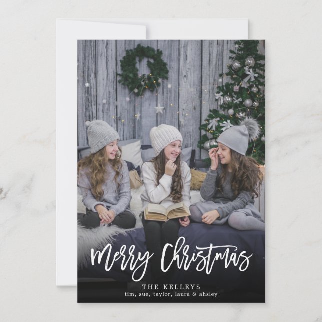 Frohe Weihnachten Modernes Drehbuch, Vertikales vo (Vorderseite)