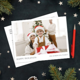 Frohe Weihnachten Modernes einfaches Foto