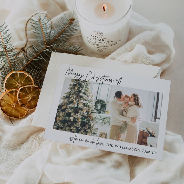 Frohe Weihnachten Modernes Foto Weihnachtskarte Mi (Von Creator hochgeladen)