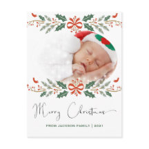 Frohe Weihnachten Modernes Handschrift Foto