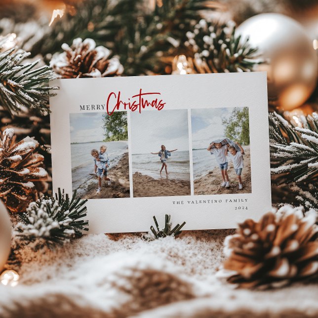 Frohe Weihnachten Modernes Minimalistisches Foto m (Von Creator hochgeladen)