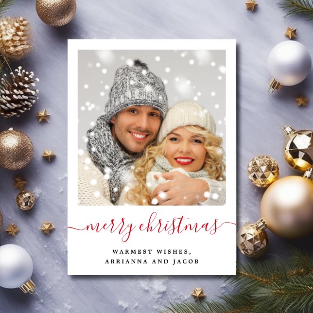Frohe Weihnachten Modernes Script-Foto (Von Creator hochgeladen)