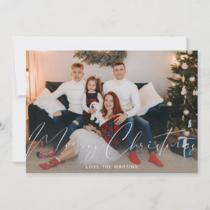 Frohe Weihnachten Modernes Script-Foto