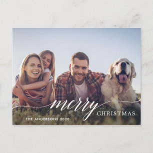 Frohe Weihnachten Modernes Script-Foto