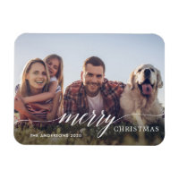 Frohe Weihnachten Modernes Script Holiday Foto