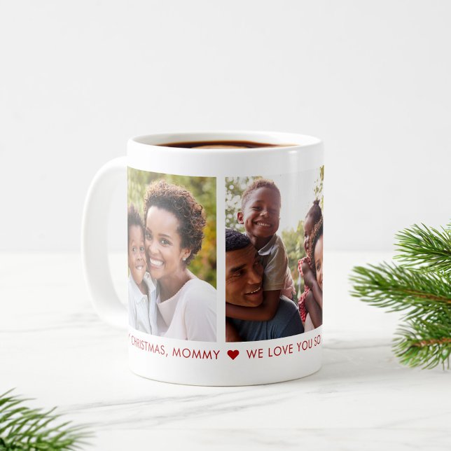 Frohe Weihnachten Mommy 3 Foto Custom Coffee Tasse (Von Creator hochgeladen)