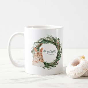 Frohe Weihnachten   Monogramm-Feiertag Kaffeetasse