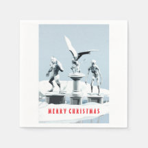 Frohe Weihnachten. Monster-Eisskulpturen