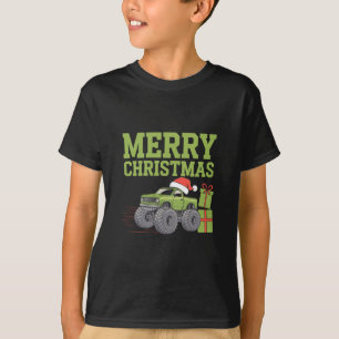 Frohe Weihnachten Monster Truck Kleinkind Jungen X T-Shirt