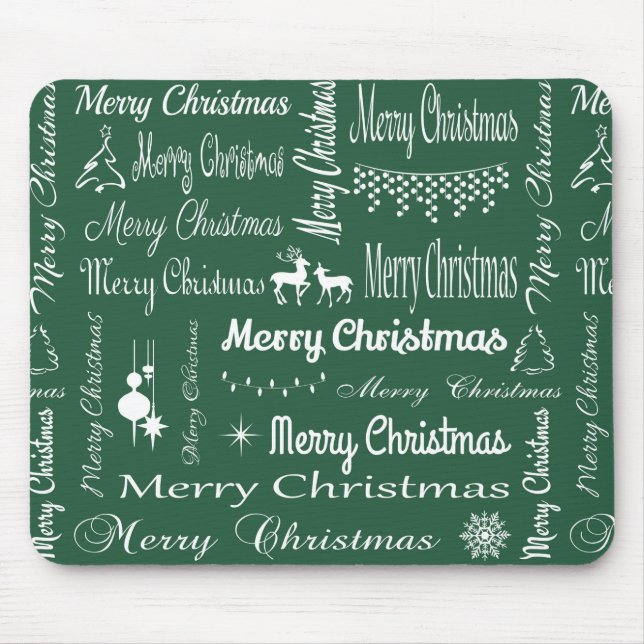 Frohe Weihnachten Mousepad (Vorne)