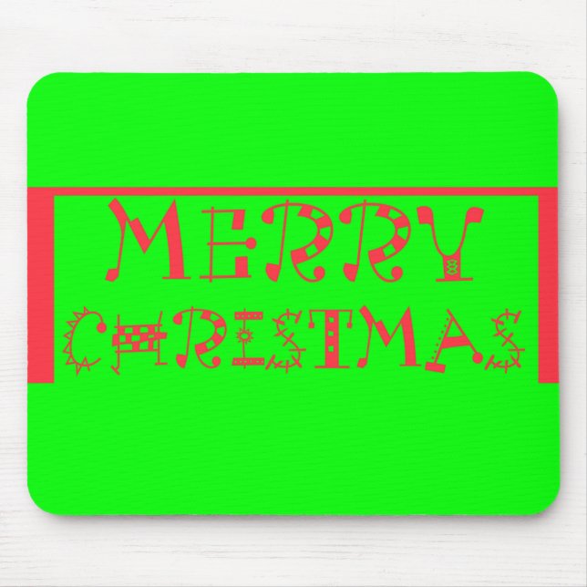 Frohe Weihnachten Mousepad (Vorne)