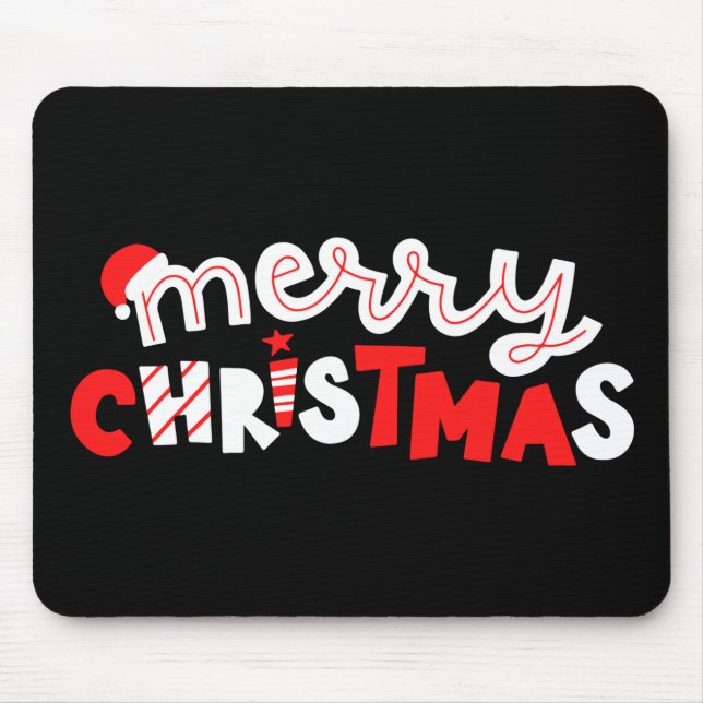 Frohe Weihnachten Mousepad (Vorne)