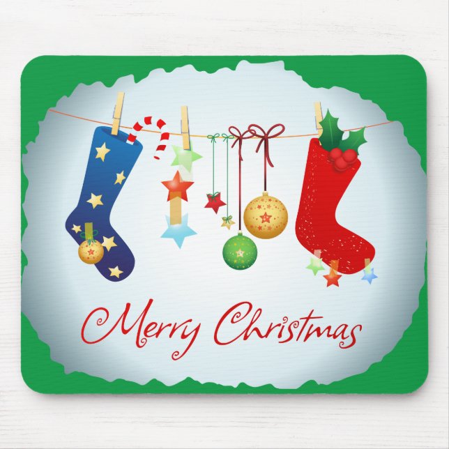 Frohe Weihnachten Mousepad (Vorne)