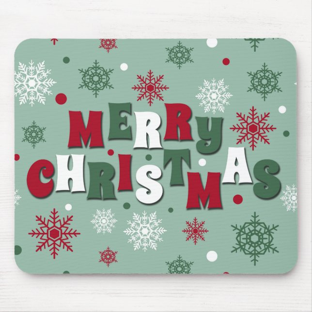 Frohe Weihnachten Mousepad (Vorne)