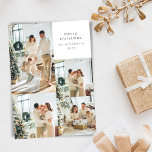Frohe Weihnachten Multi 5 Full Bleed Foto Collage<br><div class="desc">Minimalistisch frohe Weihnachten Multi 5 Vollblut Foto Collage Urlaubskarte</div>