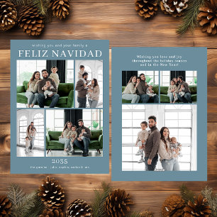 Frohe Weihnachten Multi-Foto-Urlaubskarte