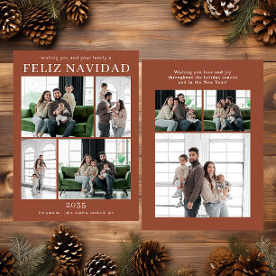 Frohe Weihnachten Multi-Foto-Urlaubskarte