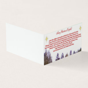 Frohe Weihnachten Multi Language Folded Card