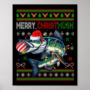 Frohe Weihnachten Musky Santa Musky Xmas Kostüm Fi Poster