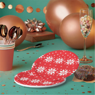 Frohe Weihnachten Muster 5 Pappteller