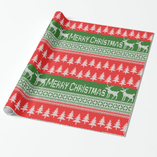 "Frohe Weihnachten"-Muster Geschenkpapier