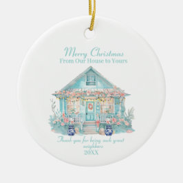 Frohe Weihnachten Nachbarhotel Strandhaus Ornament