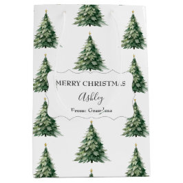 Frohe Weihnachten + Name + Aus Christbaum Mittlere Geschenktüte