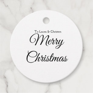 Frohe Weihnachten Name Text personalisiertes Famil Geschenkanhänger
