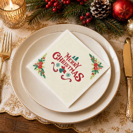 Frohe Weihnachten Napkin Serviette