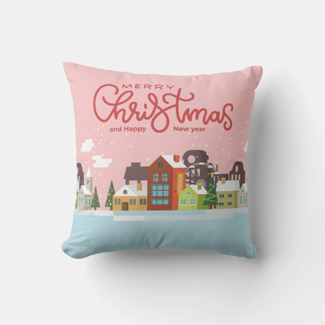 Frohe Weihnachten Napkins | Feiertag Kissen (Vorderseite)