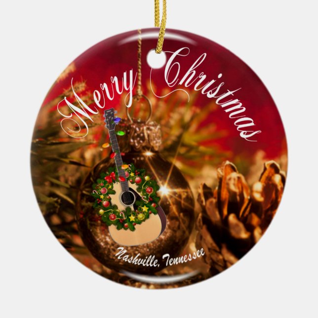 Frohe Weihnachten Nashville Ornament RD (Vorne)