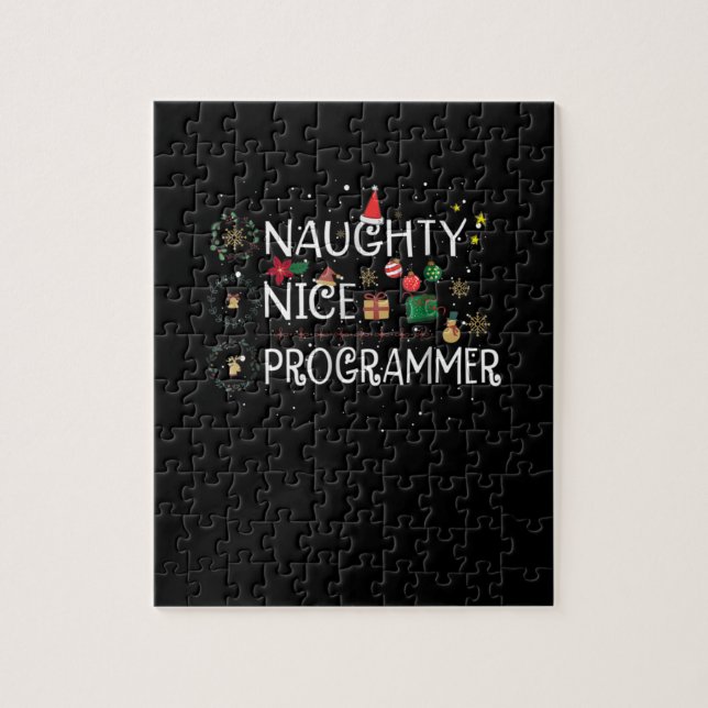 Frohe Weihnachten | Naughty Nice Programmer (Vertikal)