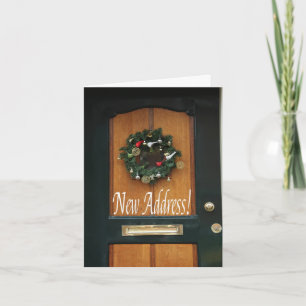 Frohe Weihnachten - Neue Adresse Weihnachtskarte