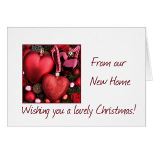 Frohe Weihnachten - Neue Adresse Weihnachtskarte