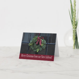 Frohe Weihnachten - Neue Adresse Weihnachtskarte