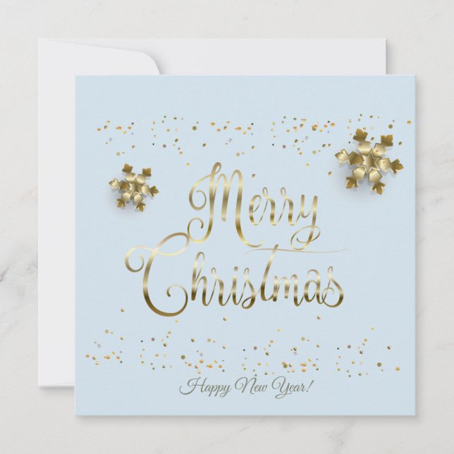 Frohe Weihnachten & Neues Jahr! 2022 Gold Luxury (Vorderseite)